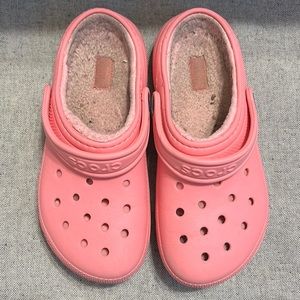 Pink crocs